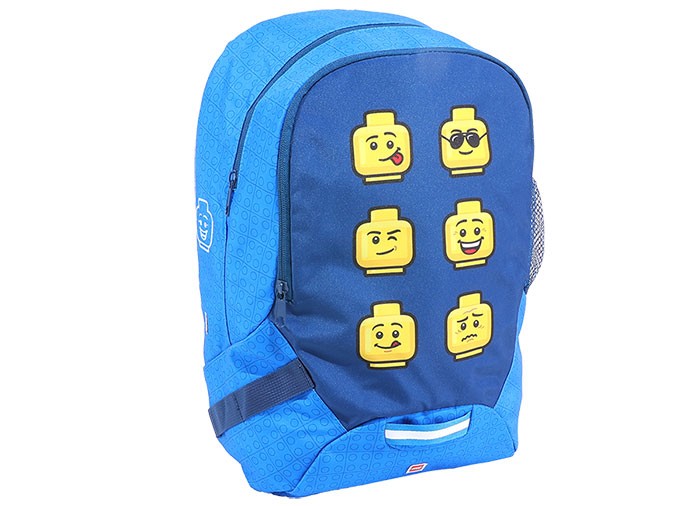 Ghiozdan LEGO Faces - Albastru