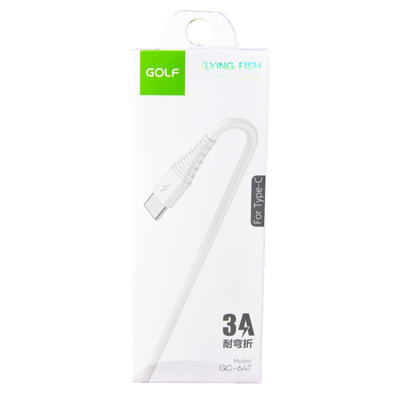 Cablu USB la USB tip C fast charging alb