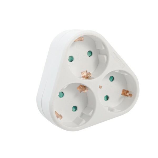 Triplu Stecher SPACER, 3 prize schuko