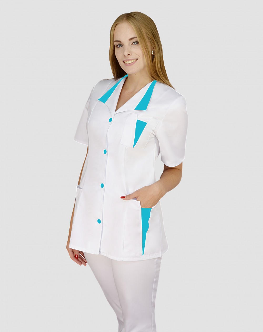 Halat cu insertie turcoaz - romb 251