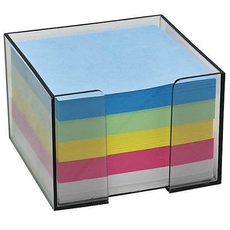Cub hartie cu suport, 9 x 9 cm, 500 file, color
