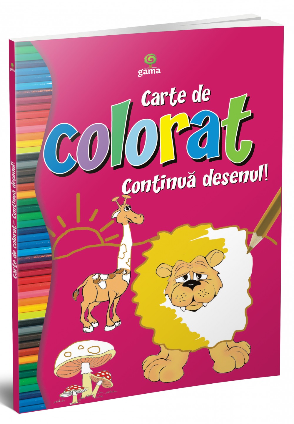 Carte de colorat continuă desenul