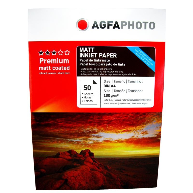 Hartie foto Agfa Matte A4, 130 g/mp