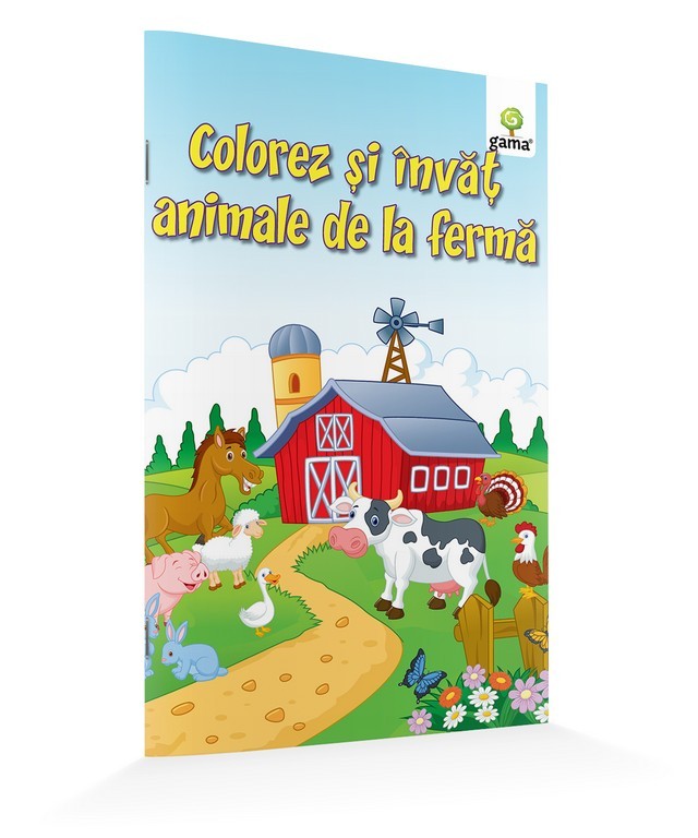 Colorez și învăț animale de la fermă