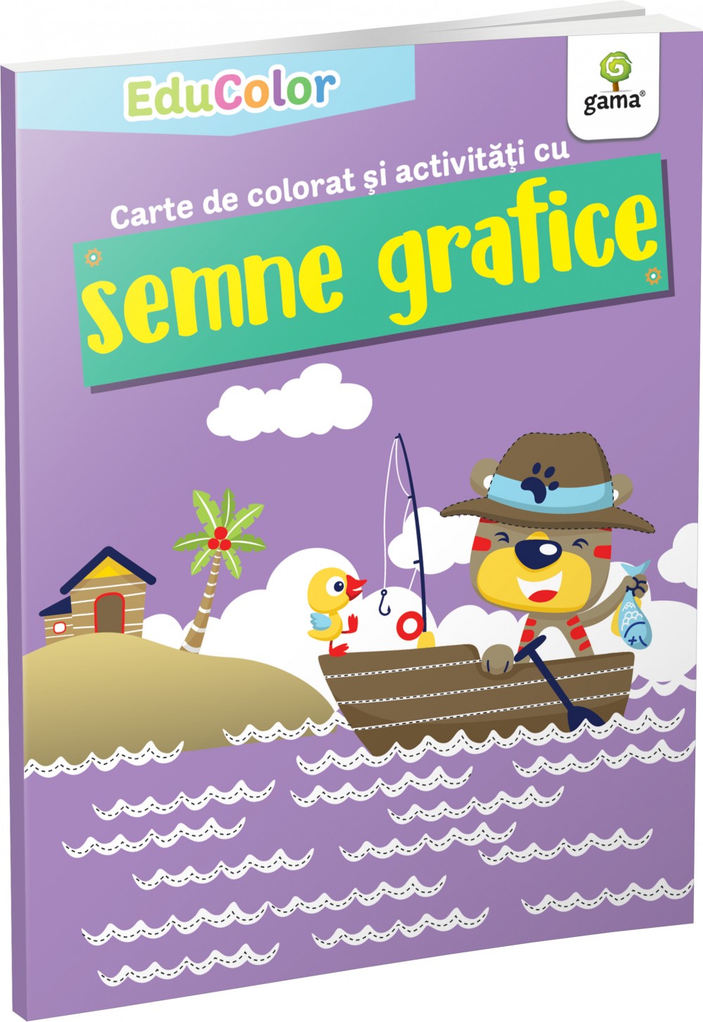 Carte de colorat și activități cu semne grafice