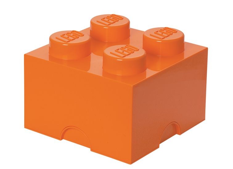 Cutie depozitare LEGO 2x2 portocaliu (40031760)