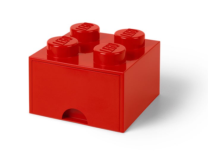 Cutie depozitare LEGO 2x2 cu sertar, rosu (40051730)