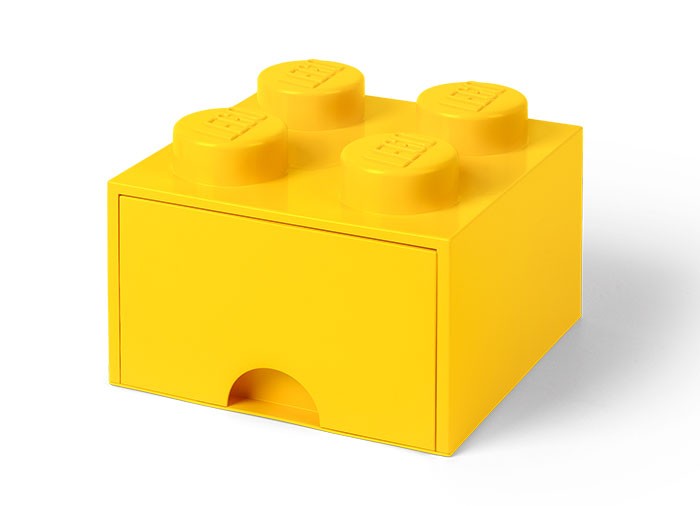 Cutie depozitare LEGO 2x2 cu sertar, galben (40051732)