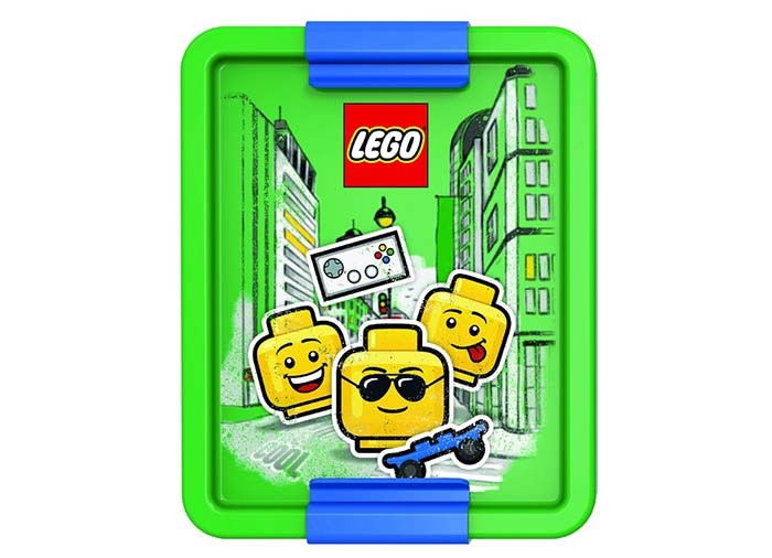 Cutie pentru sandwich LEGO Iconic albastru-verde (40521724)