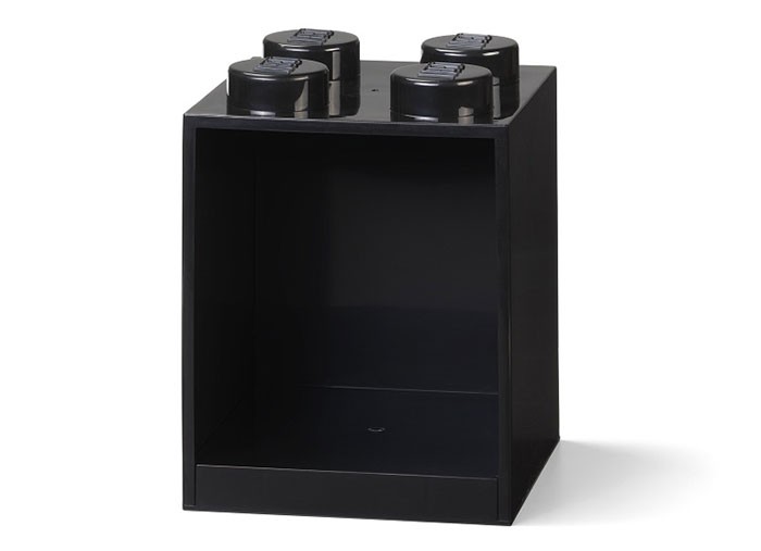 Raft Caramida LEGO 2x2 - Negru