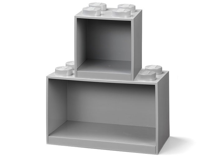 Set 2 rafturi Caramida LEGO - Gri