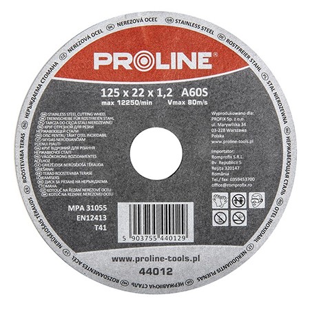 DISC DEBITARE INOX 125X1.0MMA60S