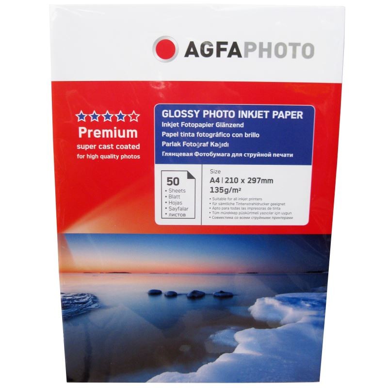 Hartie foto Agfa Glossy A4, 135 g/mp