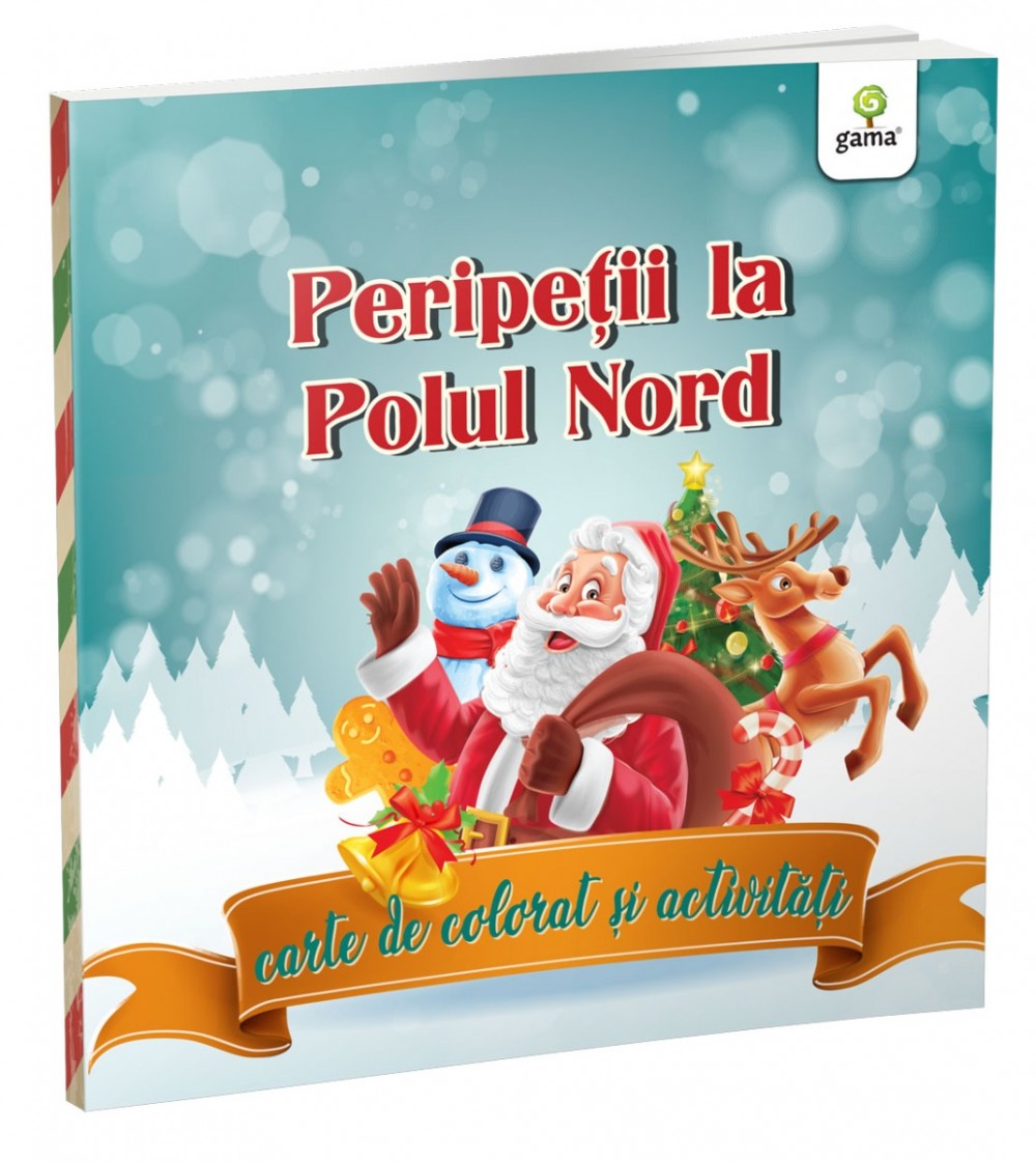 Peripeții la Polul Nord: carte de colorat și activități