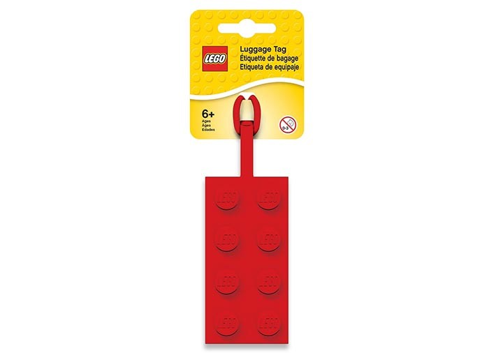 Eticheta bagaje caramida 2x4, rosie  (52002)