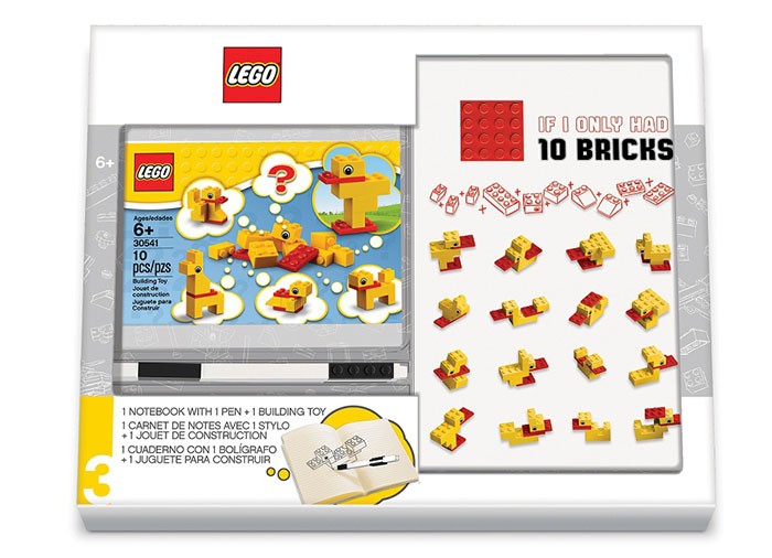 Set: agenda, pix cu gel si 10 caramizi  (52283)