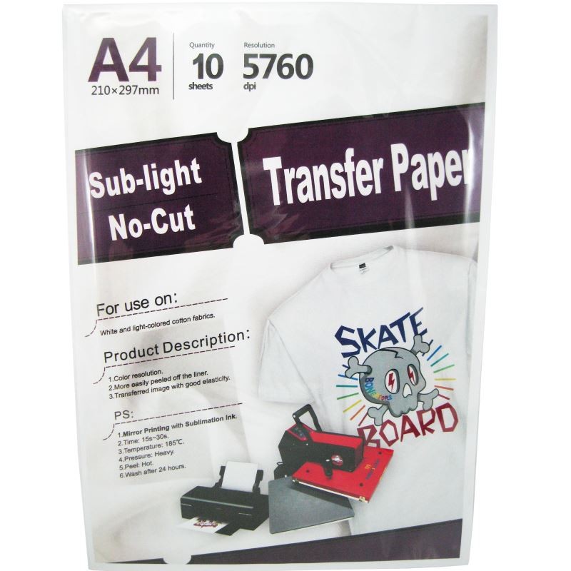 Hartie foto Yesion sublimare - LIGHT T-SHIRT - BUMBAC  A4, 150g/mp, 10 coli/pachet