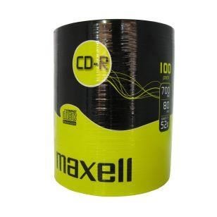 CD-R Maxell non-printable, 700MB, 52x, Pachet 100 discuri