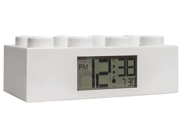 Ceas desteptator LEGO caramida alba  (7001026)