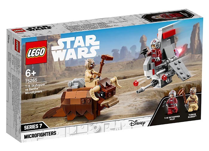Microfighter T-16 Skyhopper vs. Bantha (75265)