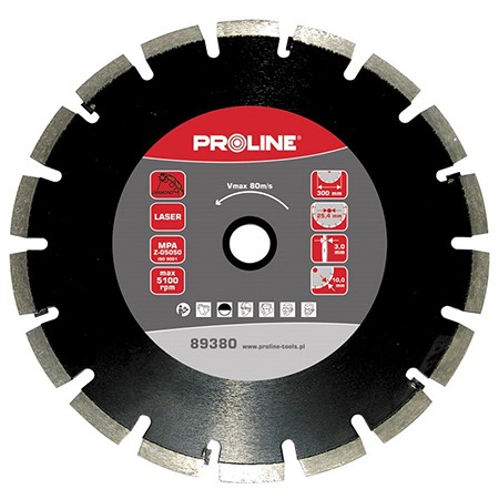 DISC DIAMANTAT SEGMENTAT LASER DE ASFALT 300MM25.4MM