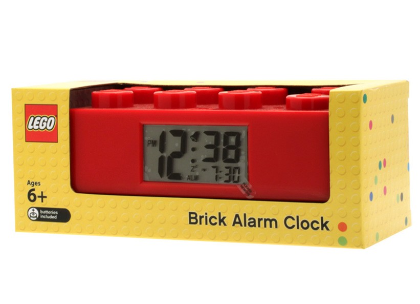 Ceas desteptator LEGO caramida rosie  (9002168)
