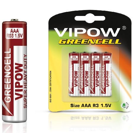BATERIE SUPER-HEAVY-DUTY 1.5V AAA-R03BLISTER, 4/SET