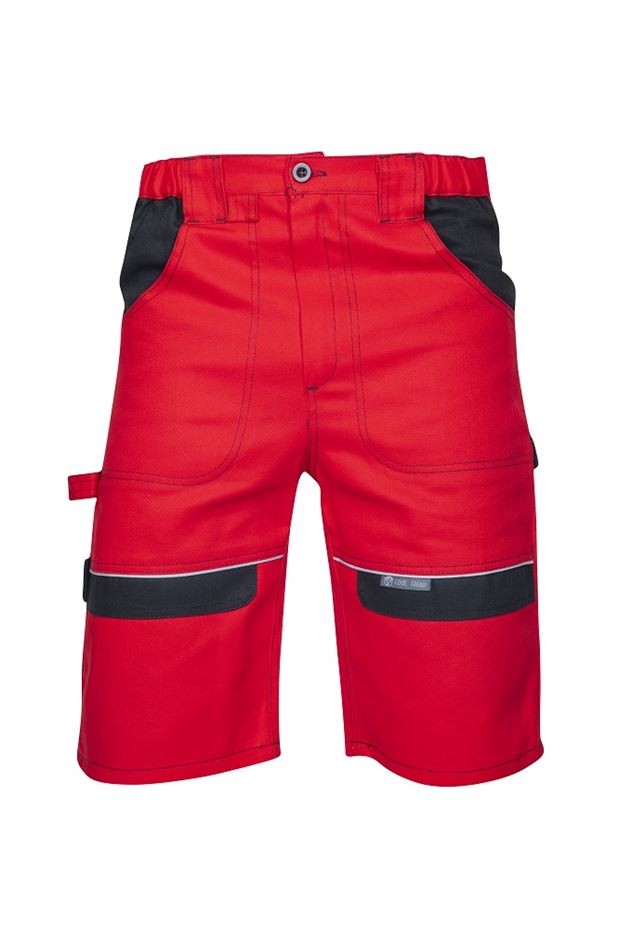 Pantaloni scurti de lucru PROFESIONALI COOL TREND roșii H8182 