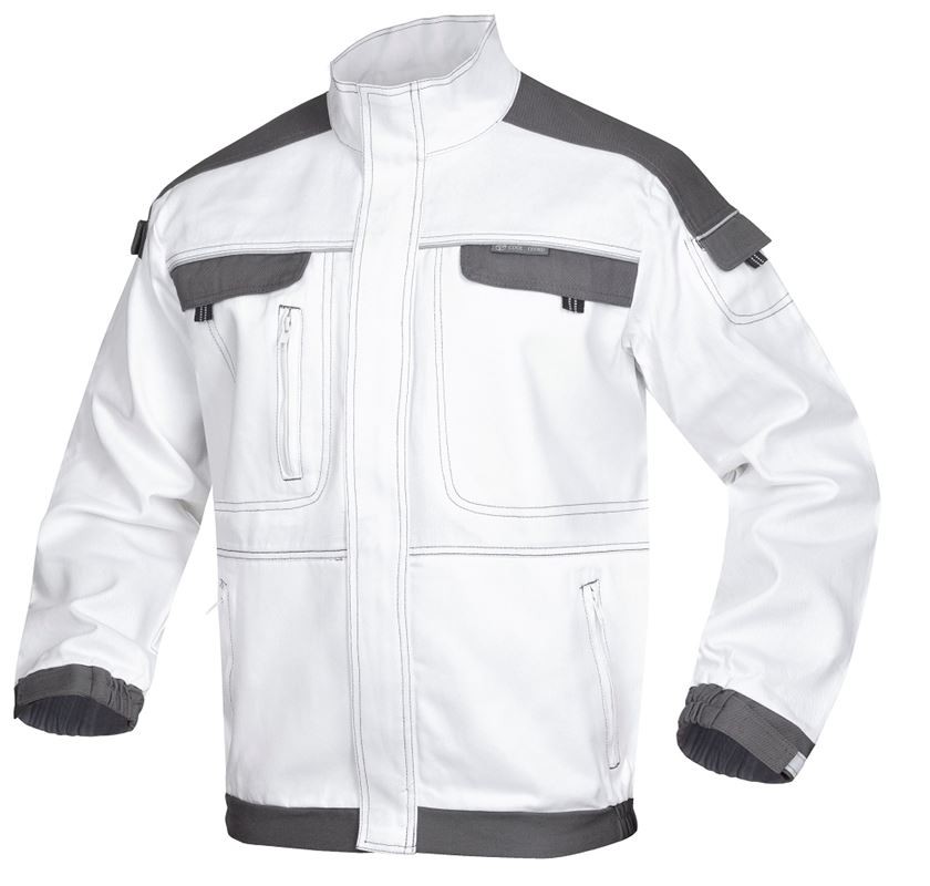 Jacheta de lucru PROFESIONALA COOL TREND ALB-GRI H8800 