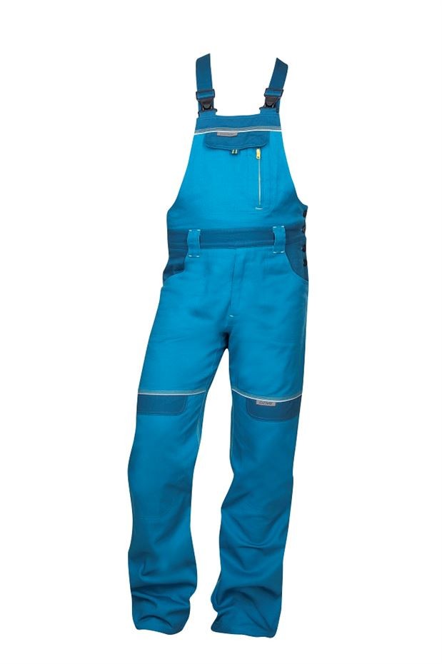 Pantaloni de lucru cu pieptar PROFESIONALI COOL TREND ALBASTRU DESCHIS H8954