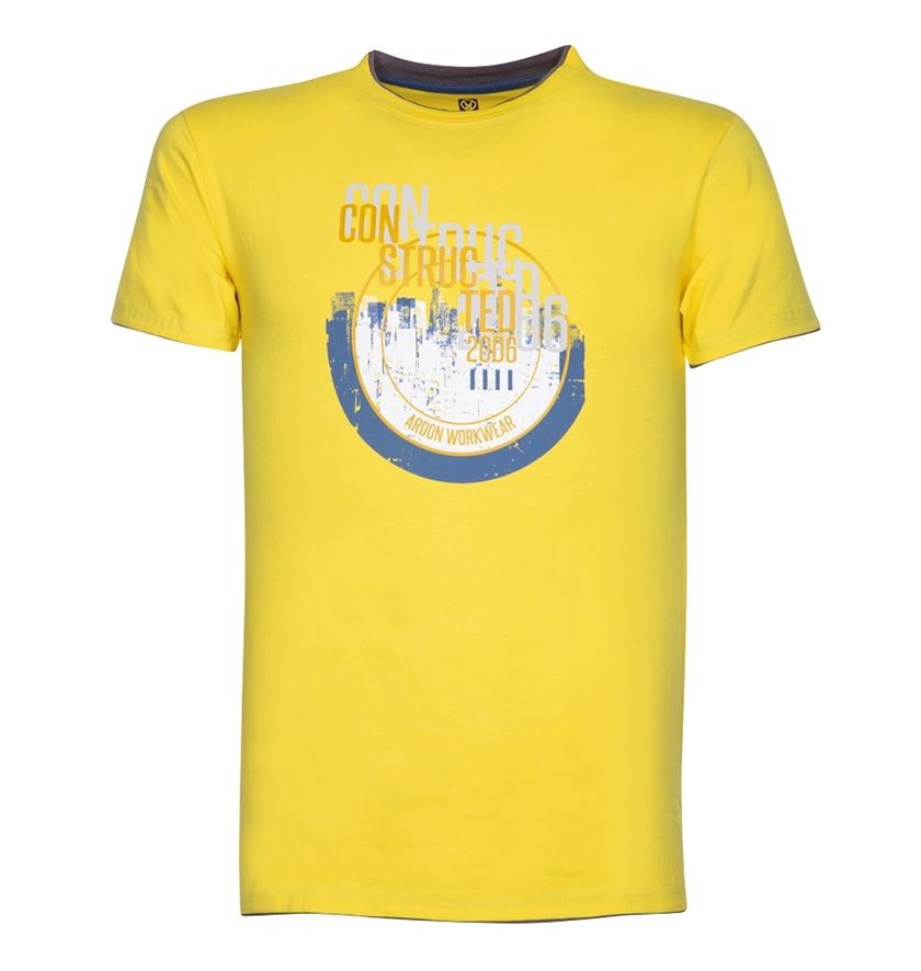 Tricou 4TECH CONSTRUCT galben - H9335