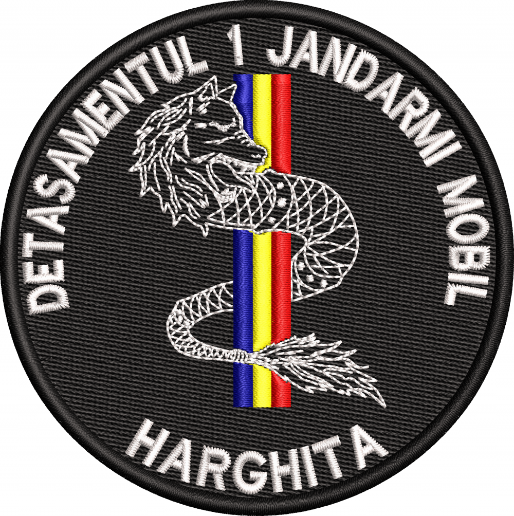 EMBLEMA DETASAMENTUL 1 JANDARMI MOBIL - HARGHITA