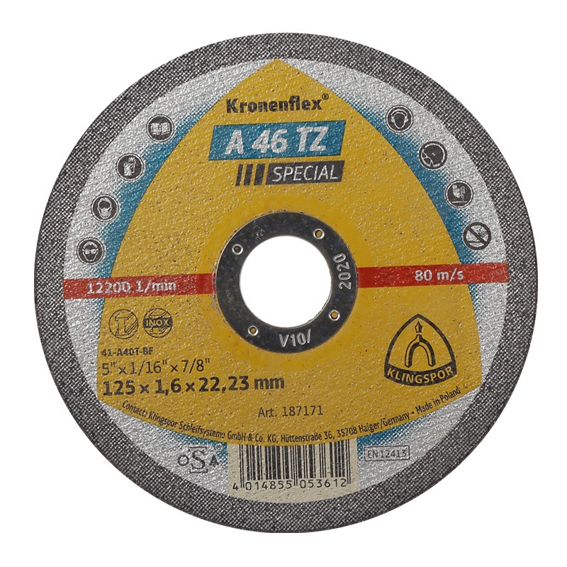 DISC DEBITARE INOX 125X1.6MMA46TZSPECIAL