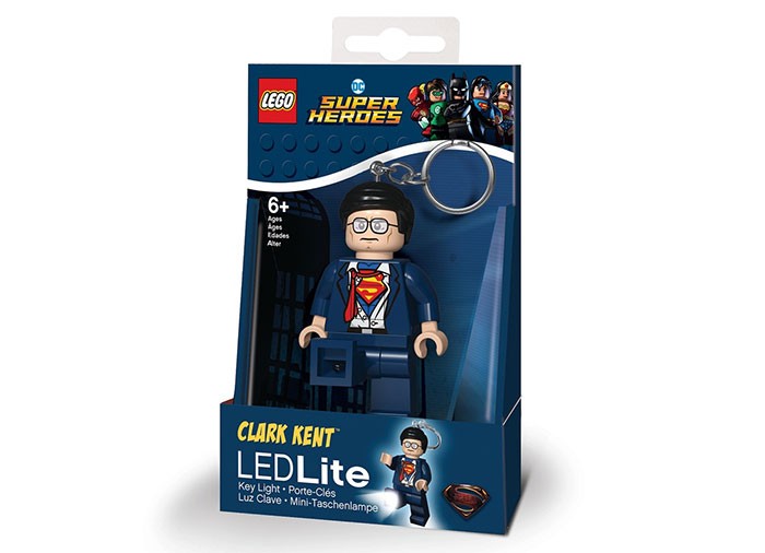 Breloc cu LED LEGO Super Heroes Clark Kent