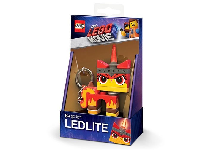 Breloc cu lanterna LEGO Movie 2 Angry Kitty (LGL-KE147)