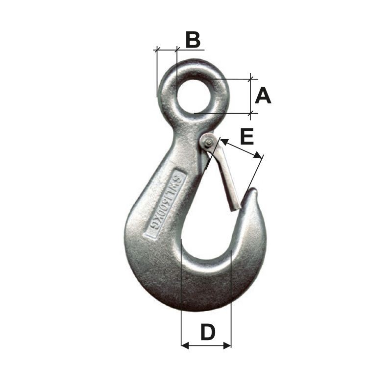 CARLIG ZINCAT SECURIZAT 500KG12.5MM/24MM