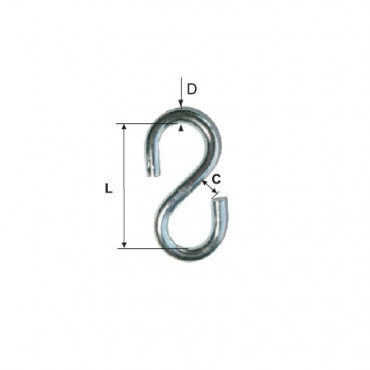 CARLIG ZINCAT FARA INEL 5MM5X38MM