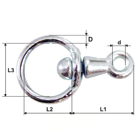 ARTICULATIE INELINEL/TIJA 6MM36X35MM9X43MM