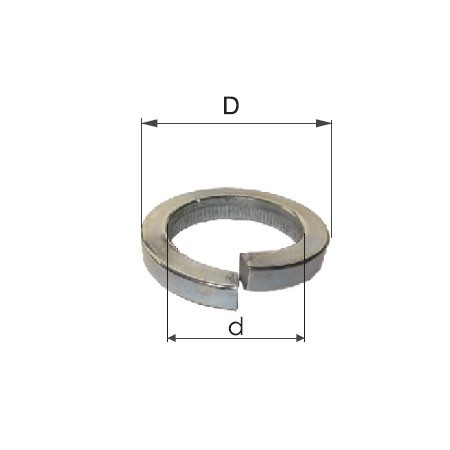 SAIBE ZINCATE GROVER M8 (8.2/14MM), 500/SET