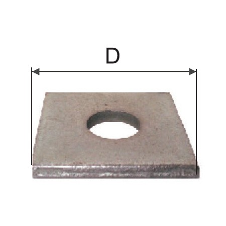 SAIBE ZINCATE PATRATE M10 (12/30MM), 200/SET