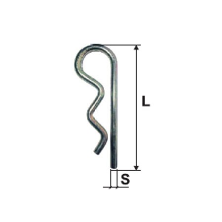 SIGURANTA SPLINT ARCUITA 4.0MM80MM