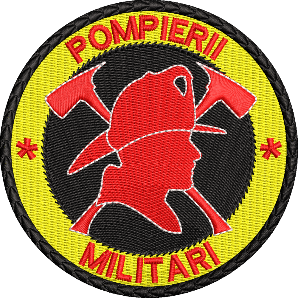 ECUSON / EMBLEMA - POMPIERII MILITARI ( VARIANTA 2 )