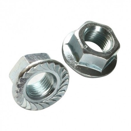 PIULITE ZINCATE HEXAGONALE CU FLANSA M8, 500/SET