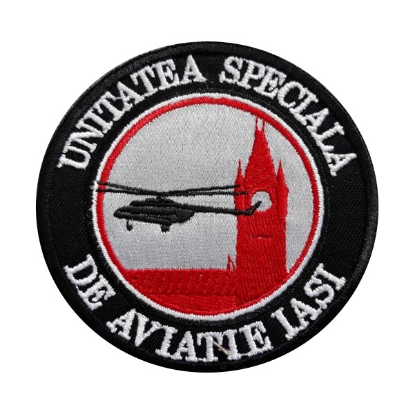 Patch-uri militare – EMBLEMA UNITATEA SPECIALĂ DE AVIAȚIE IAȘI – SIGLA BRODATĂ