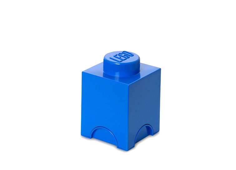 Cutie depozitare LEGO 1x1 albastru inchis (40011731)
