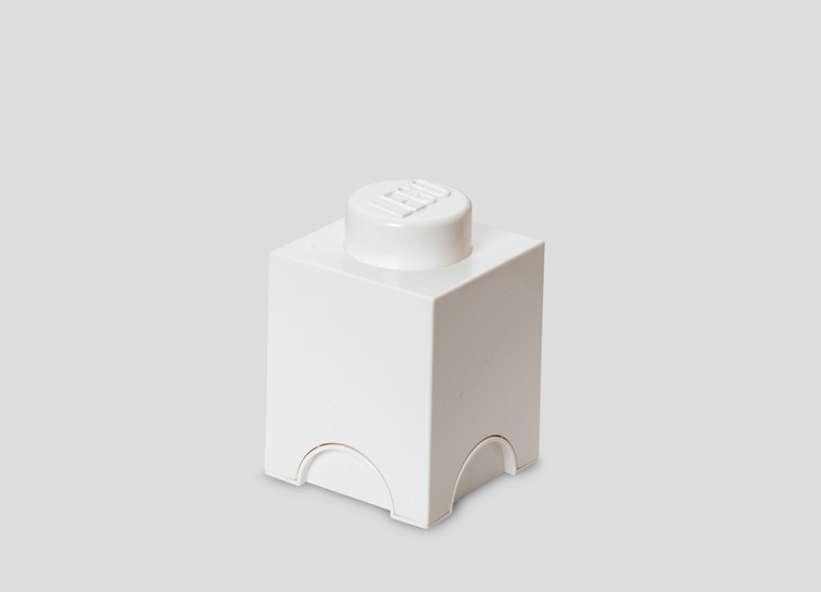 Cutie depozitare LEGO 1x1 alb (40011735)