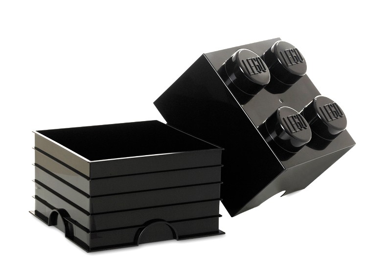Cutie depozitare LEGO 2x2 negru (40031733)