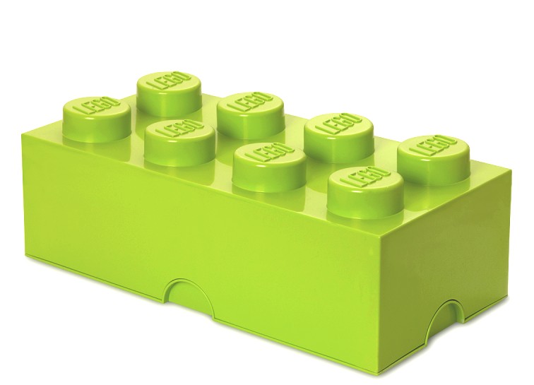 Cutie depozitare LEGO 2x4 verde deschis (40041220)