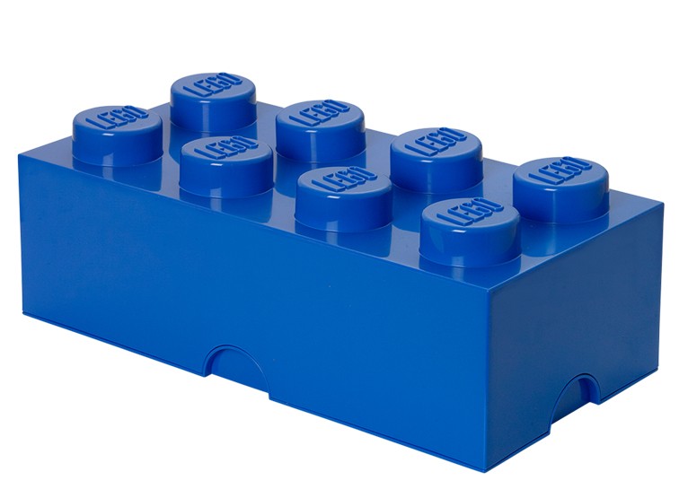 Cutie depozitare LEGO 2x4 albastru inchis (40041731)