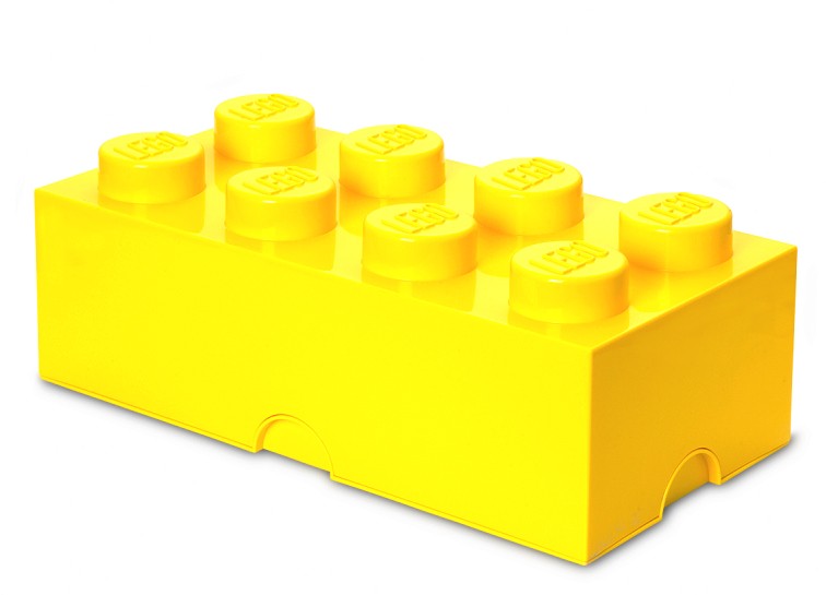 Cutie depozitare LEGO 2x4 galben (40041732)